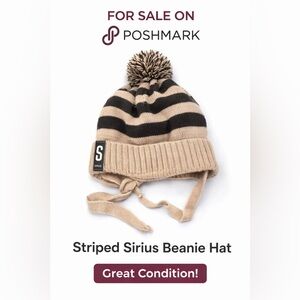 Sirius Tan and Brown Knit Beanie